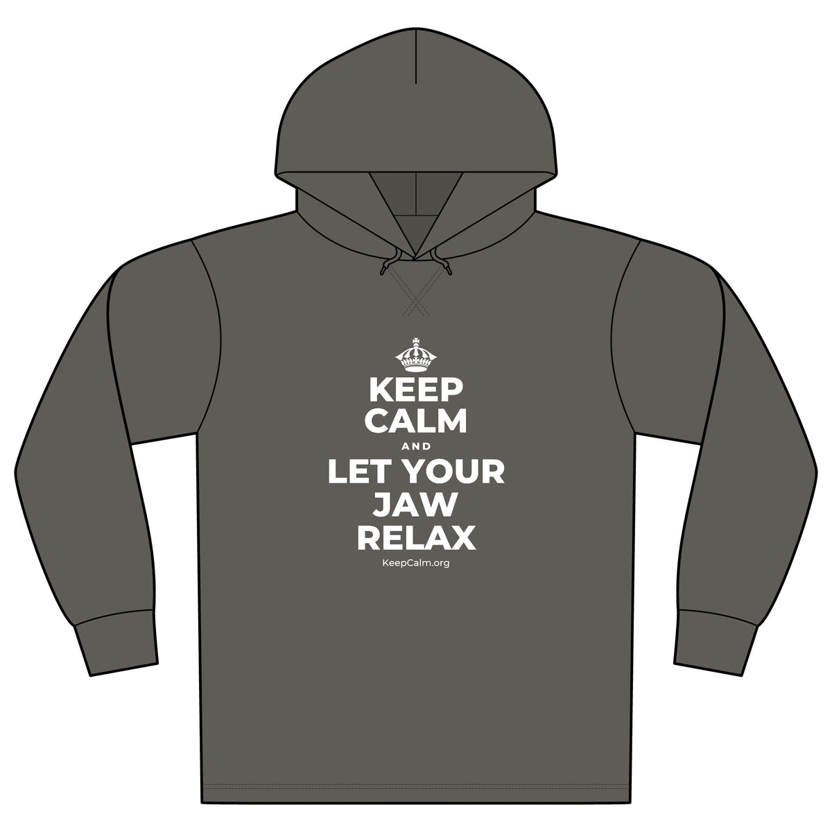 KEEP CALM AND LET YOUR JAW RELAX Organic Hoodie Tee