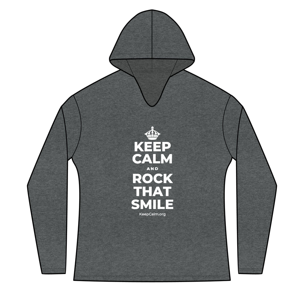 KEEP CALM AND ROCK THAT SMILE Women's Long Sleeve Hoodie