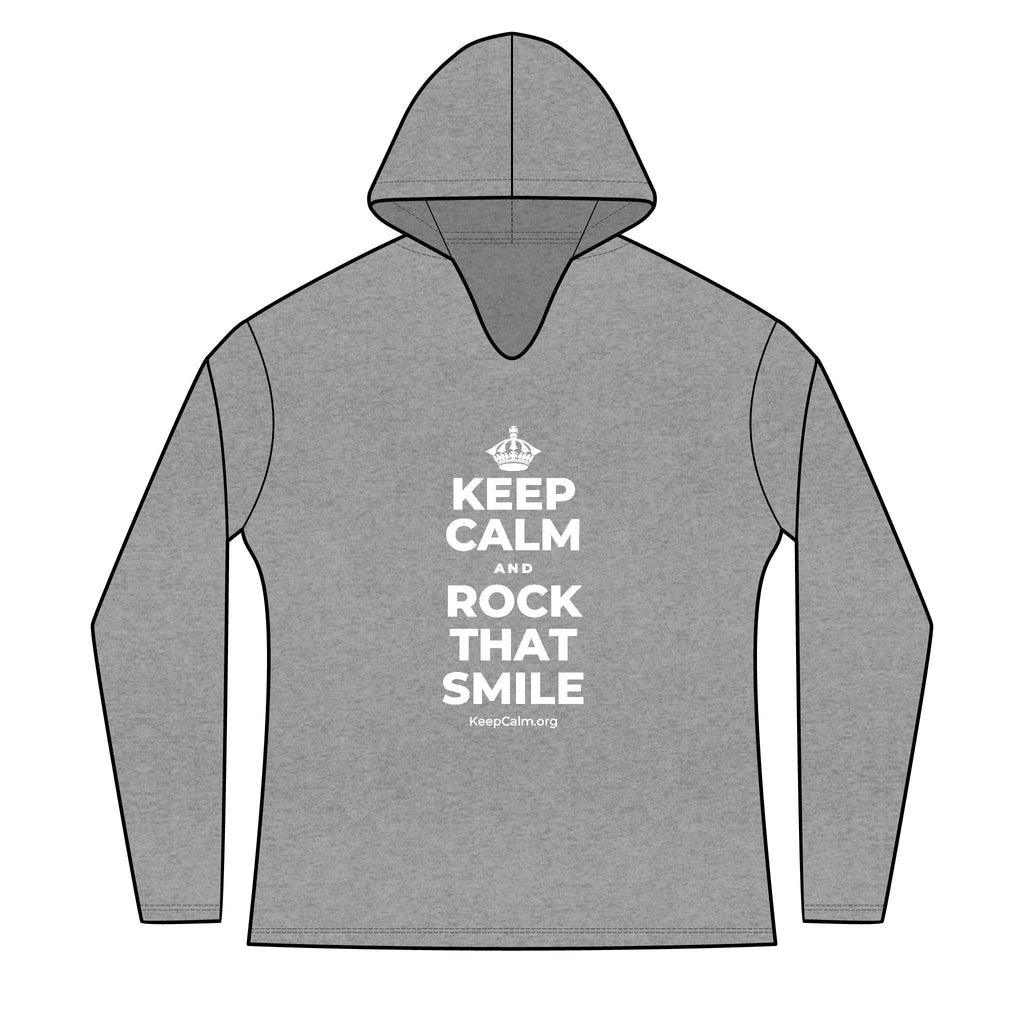 KEEP CALM AND ROCK THAT SMILE Women's Long Sleeve Hoodie