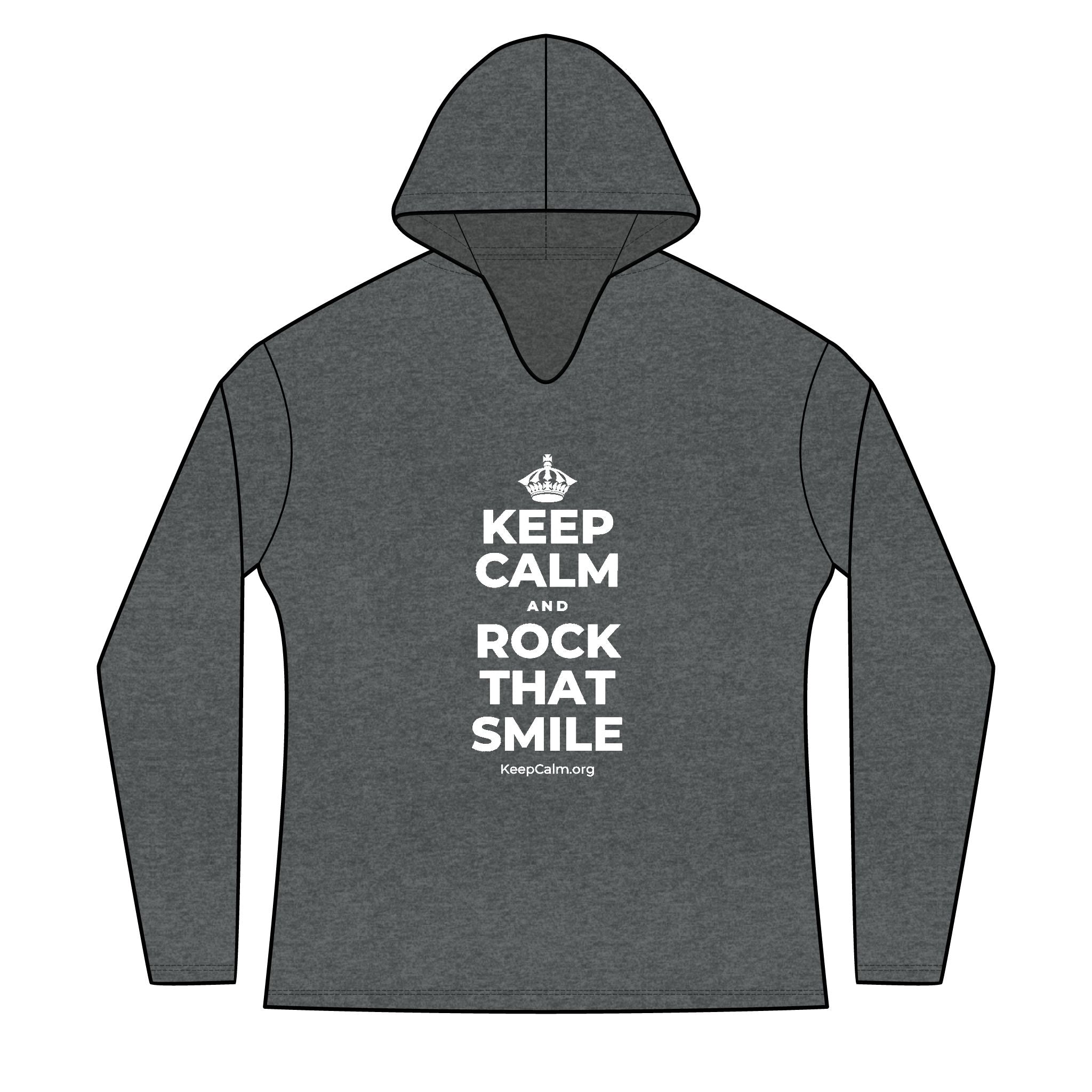 KEEP CALM AND ROCK THAT SMILE Women's Long Sleeve Hoodie