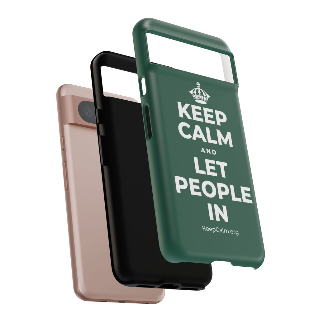 KEEP CALM AND LET PEOPLE IN Phone Case