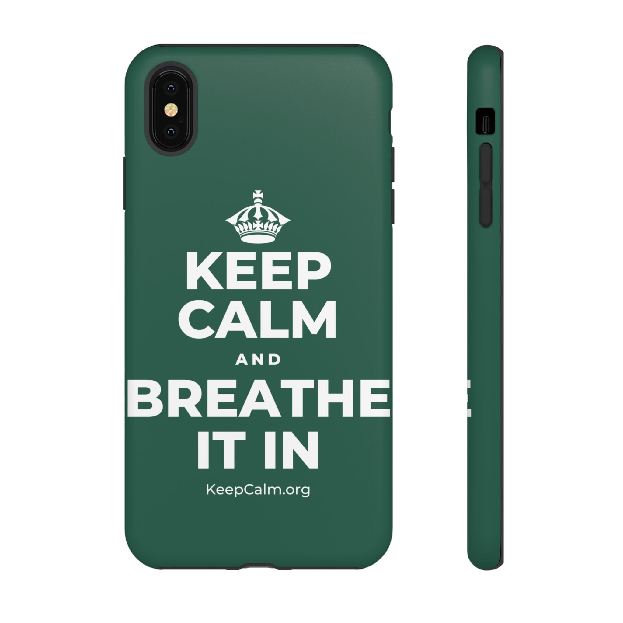 KEEP CALM AND BREATHE IT IN Phone Case