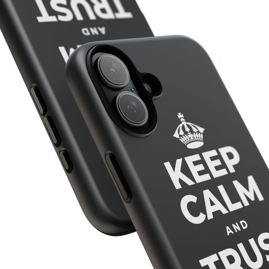 KEEP CALM AND TRUST THE MORNING Phone Case (Dark)