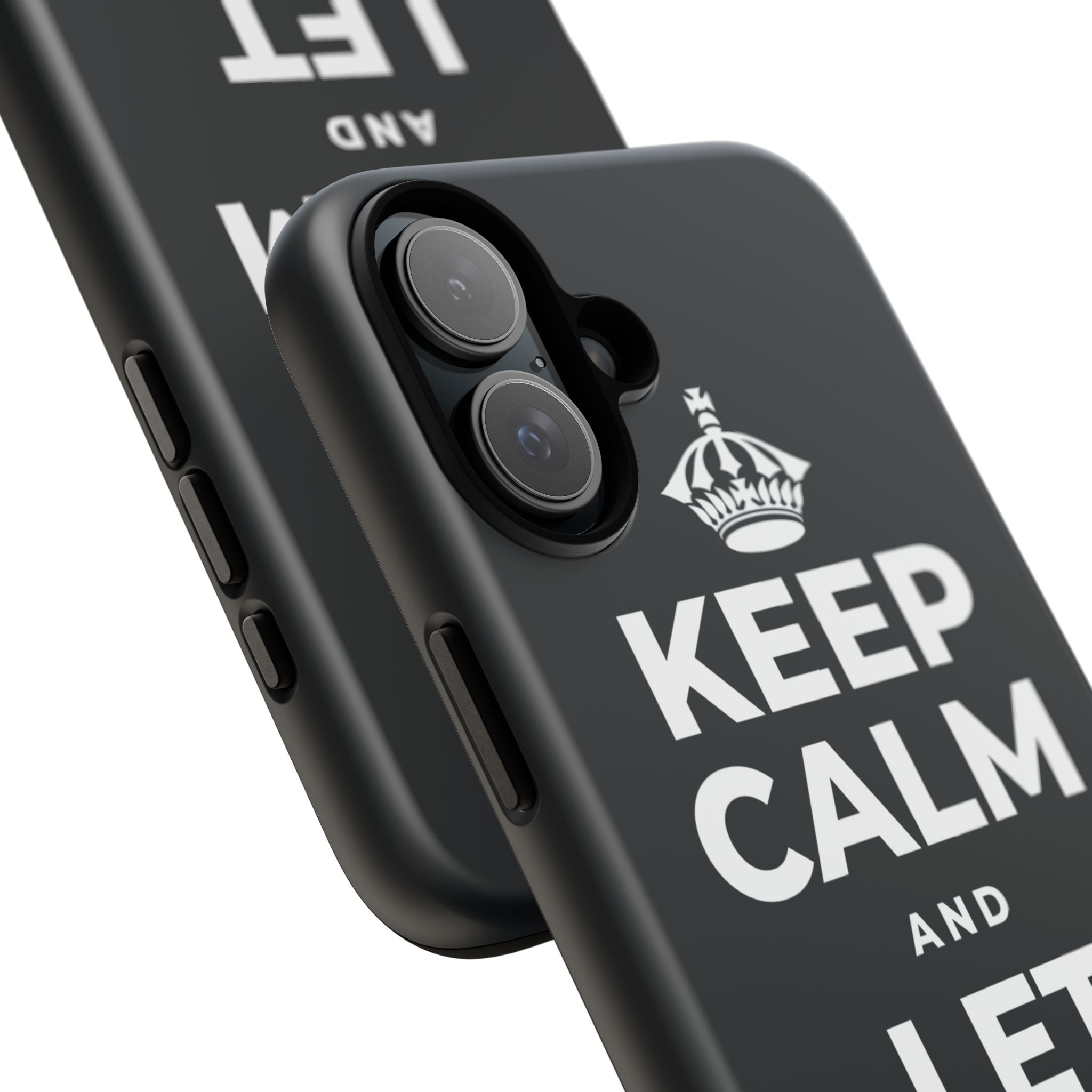 KEEP CALM AND LET PEOPLE HELP Phone Case (Dark)