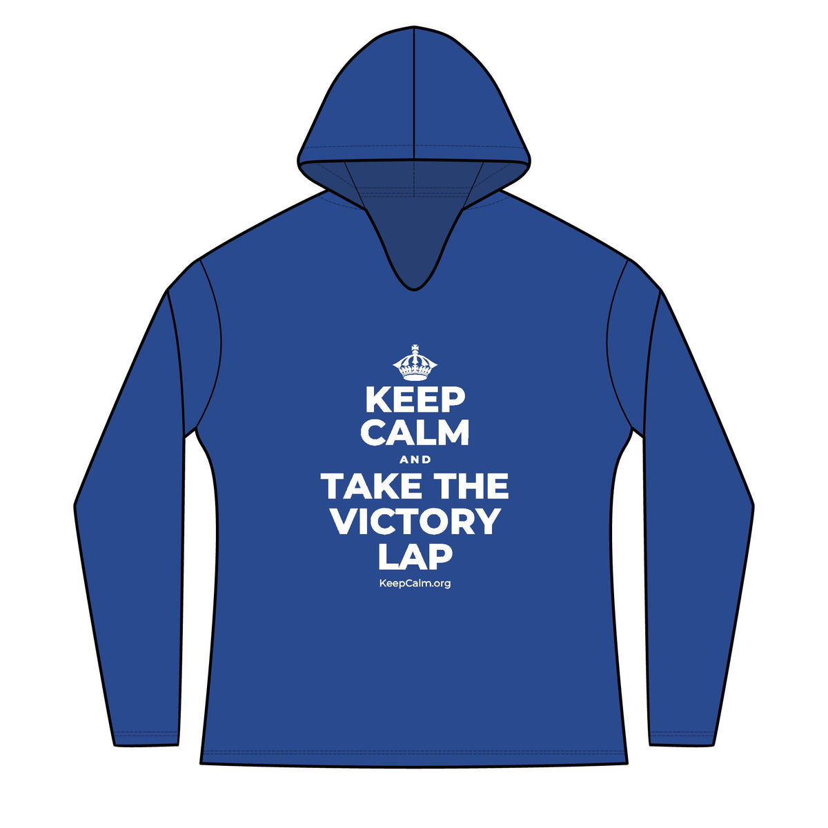 KEEP CALM AND TAKE THE VICTORY LAP Women's Long Sleeve Hoodie
