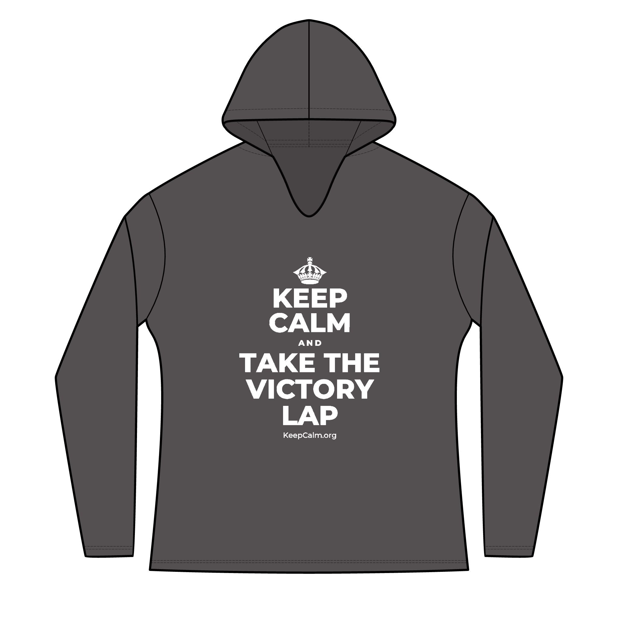 KEEP CALM AND TAKE THE VICTORY LAP Women's Long Sleeve Hoodie