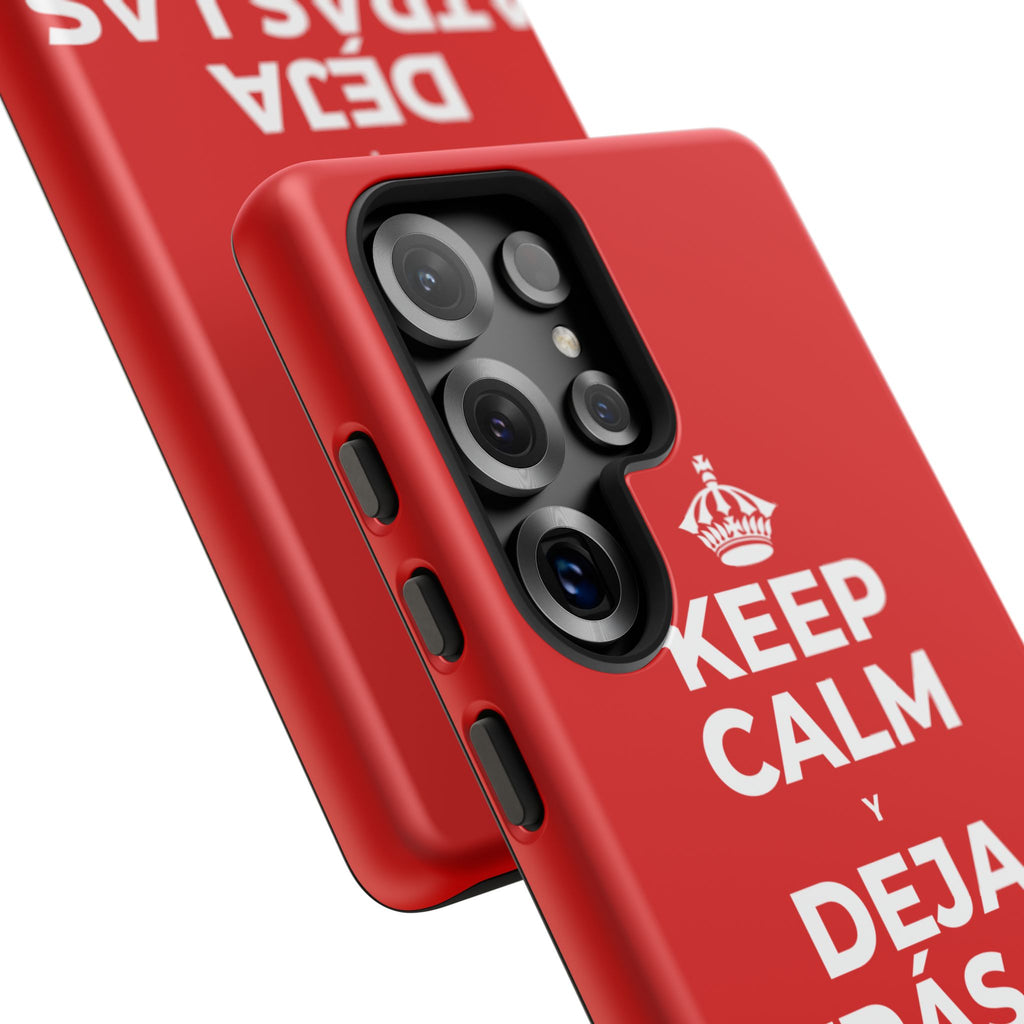 KEEP CALM Y DEJA ATRÁS LAS VIEJAS CARGAS Phone Case