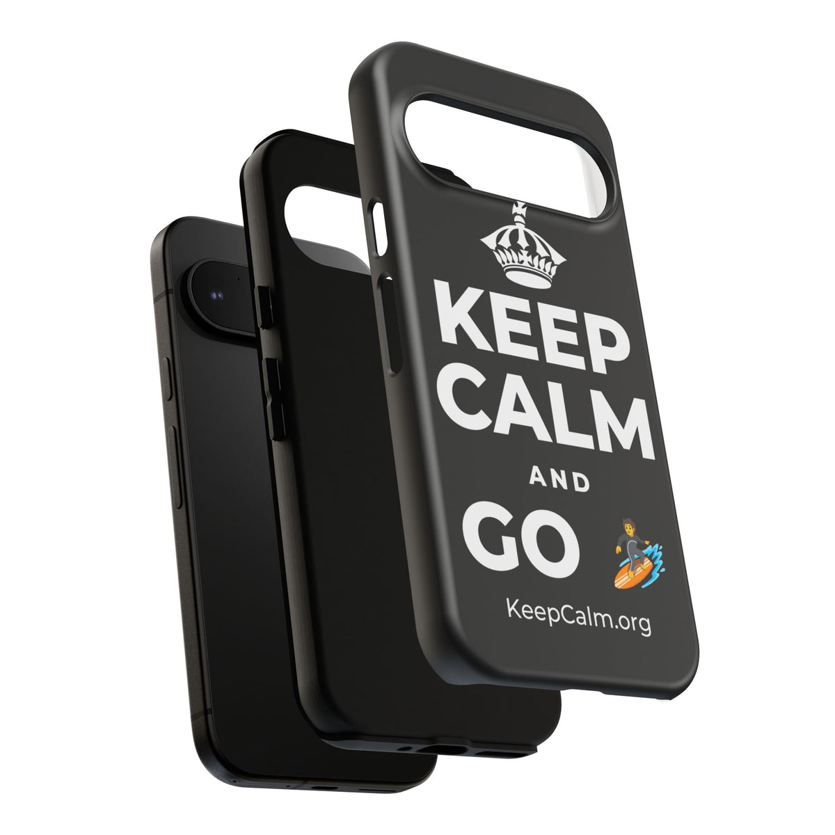 KEEP CALM AND GO 🏄 Phone Case