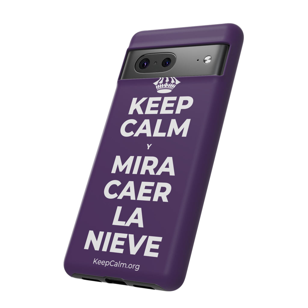 KEEP CALM Y MIRA CAER LA NIEVE Phone Case