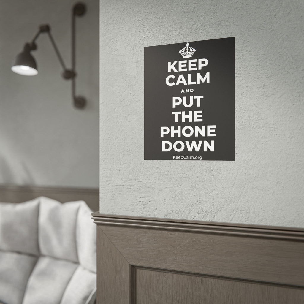 KEEP CALM AND PUT THE PHONE DOWN Poster