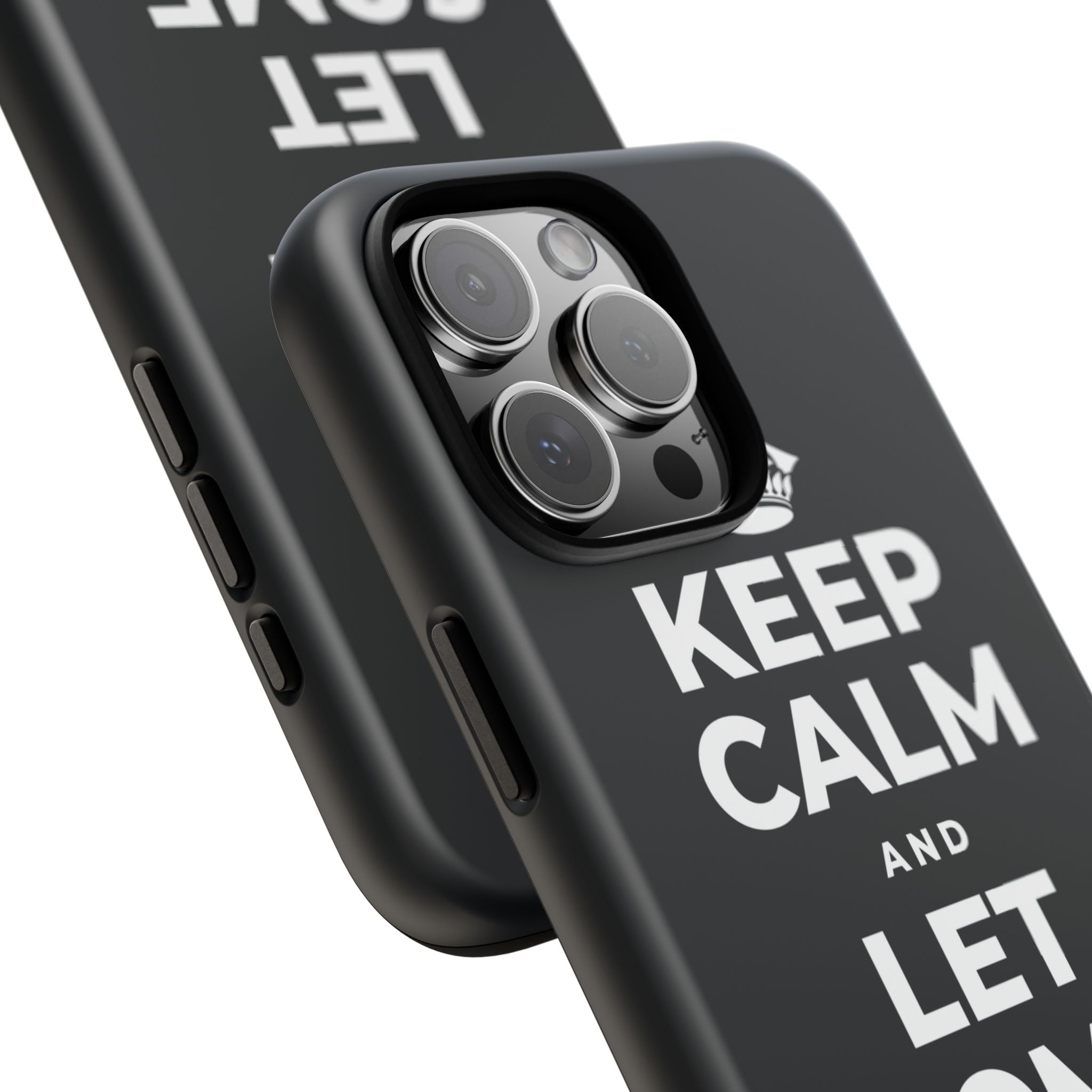 KEEP CALM AND LET SOME OF IT GO Phone Case (Dark)