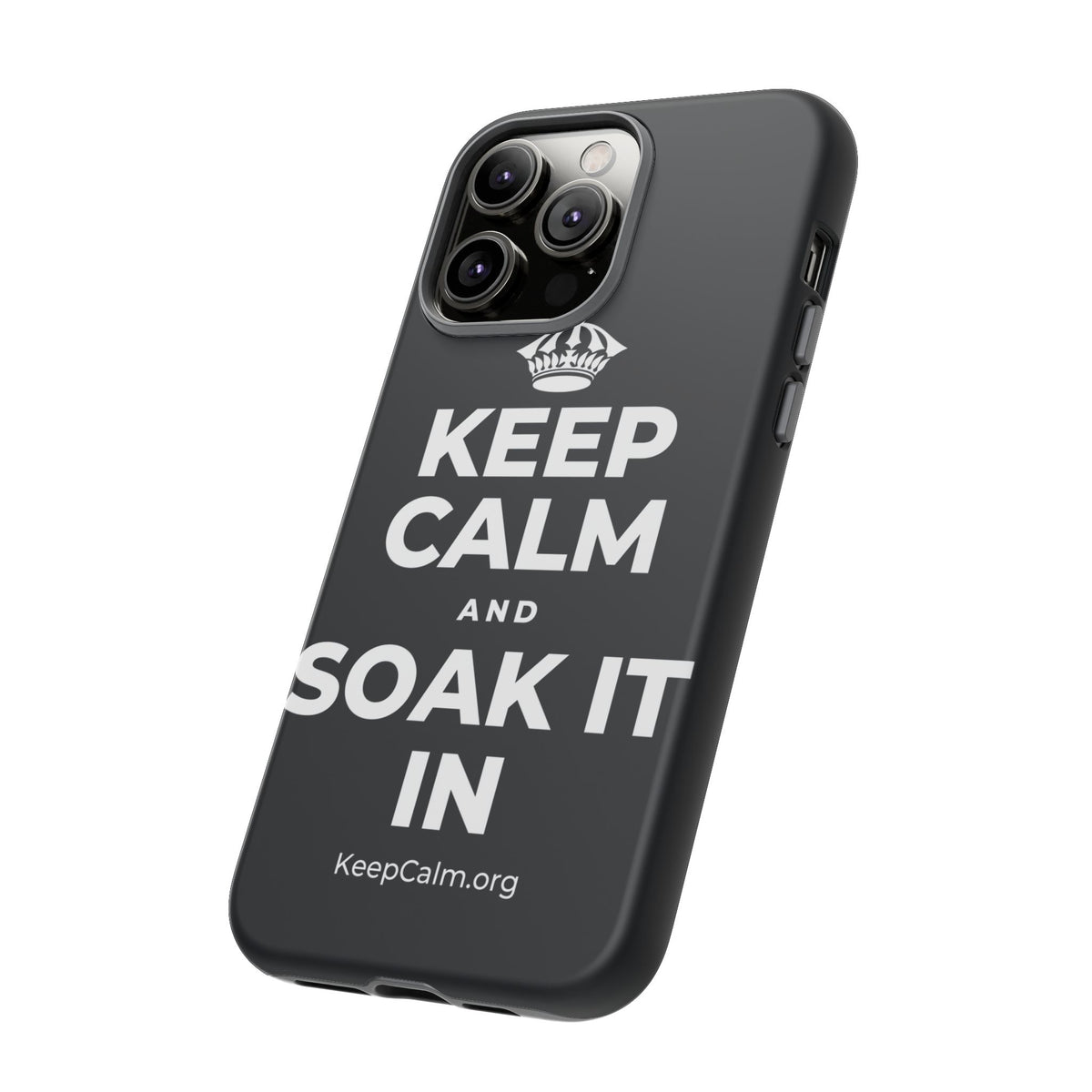 KEEP CALM AND SOAK IT IN Phone Case (Dark)