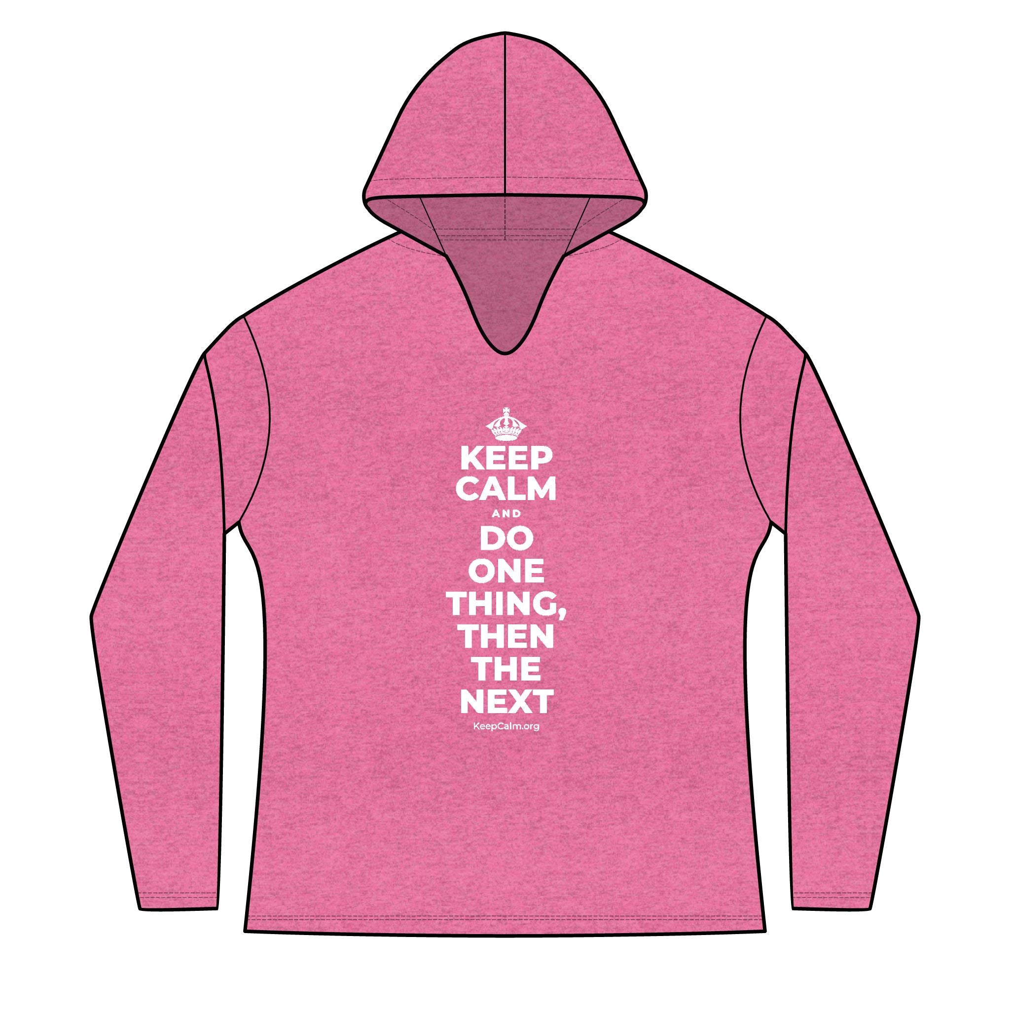 KEEP CALM AND DO ONE THING, THEN THE NEXT Women's Long Sleeve Hoodie