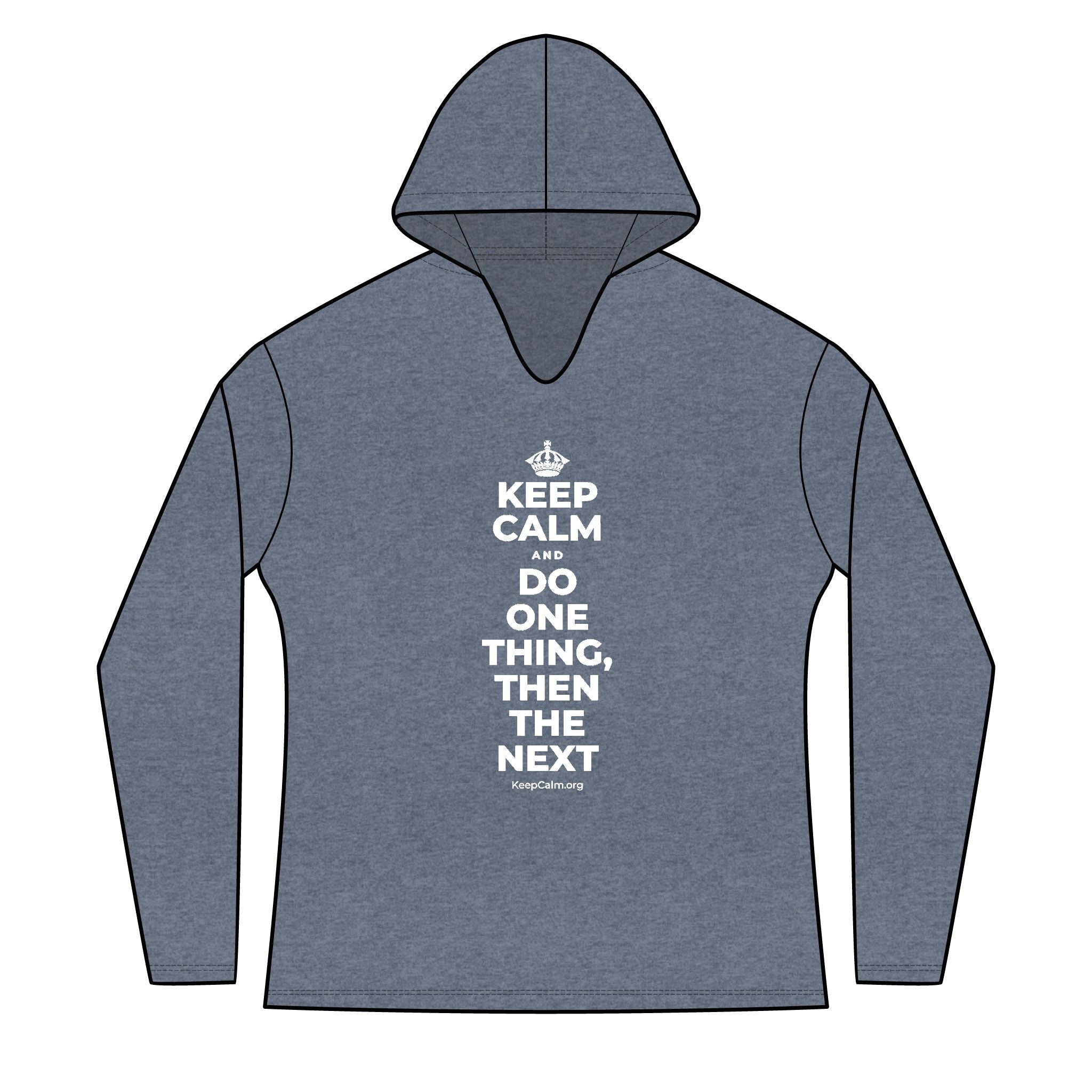 KEEP CALM AND DO ONE THING, THEN THE NEXT Women's Long Sleeve Hoodie
