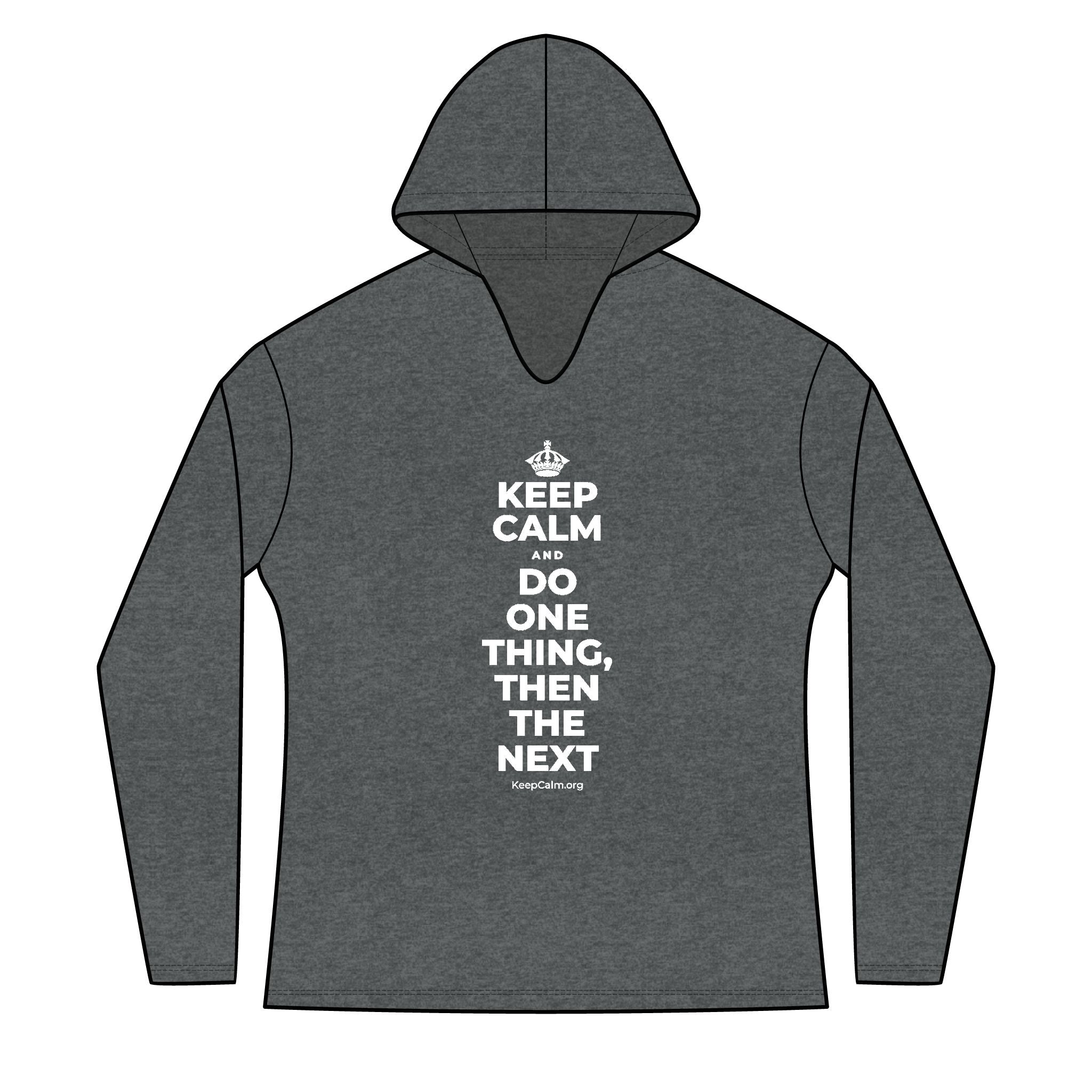 KEEP CALM AND DO ONE THING, THEN THE NEXT Women's Long Sleeve Hoodie