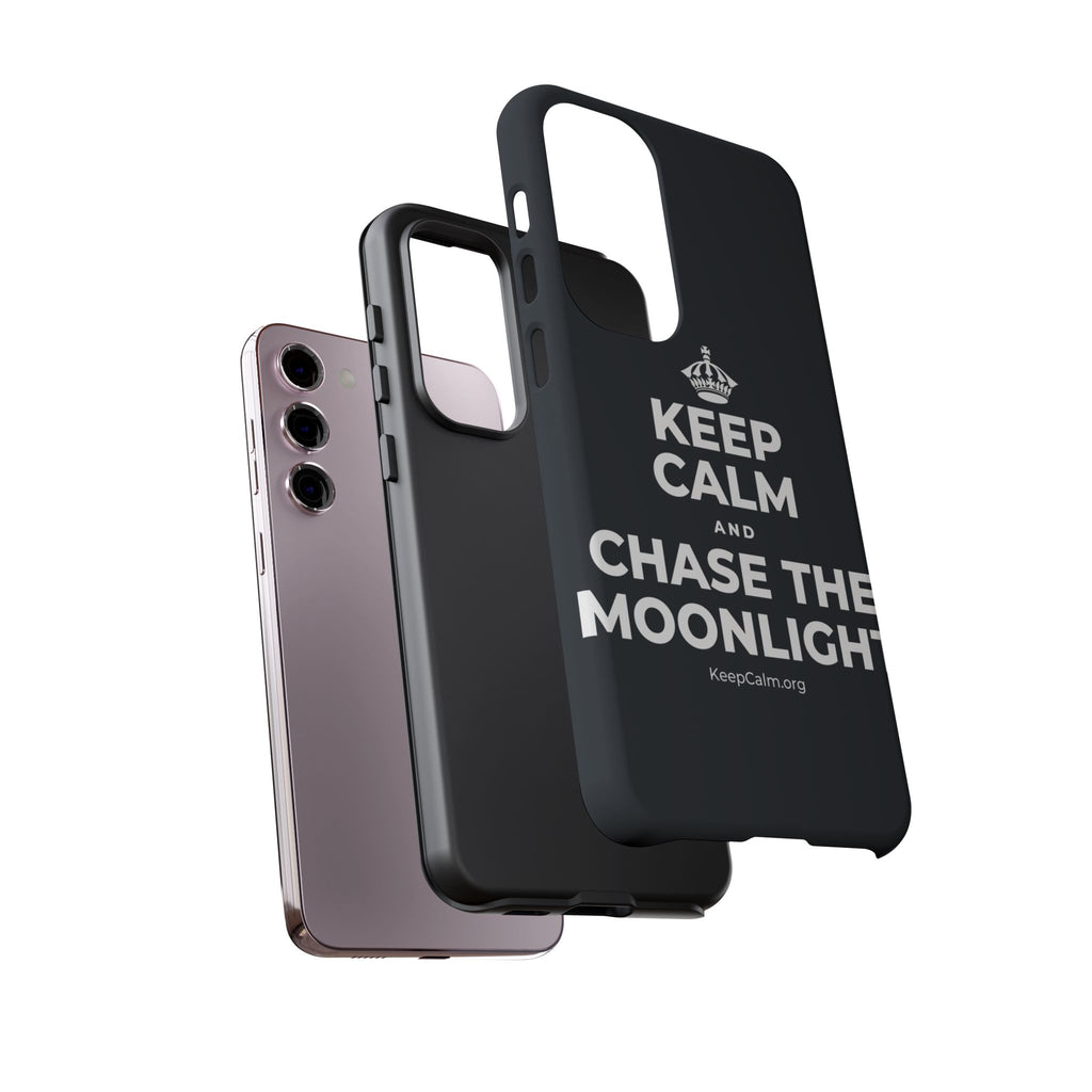 KEEP CALM AND CHASE THE MOONLIGHT Phone Case (Dark)
