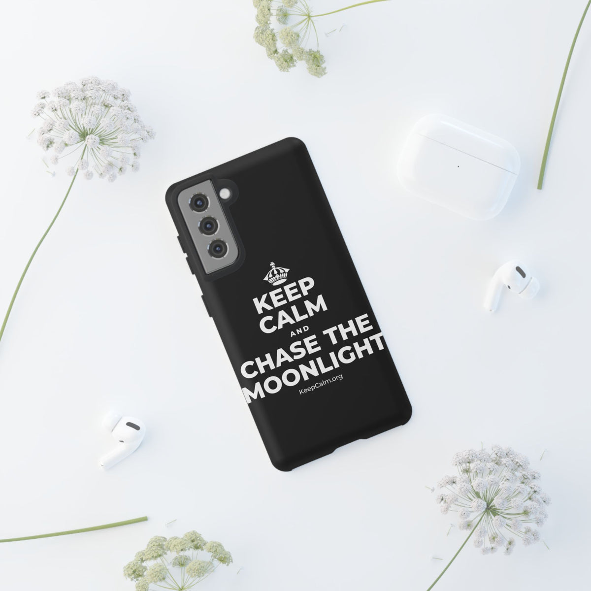 KEEP CALM AND CHASE THE MOONLIGHT Phone Case