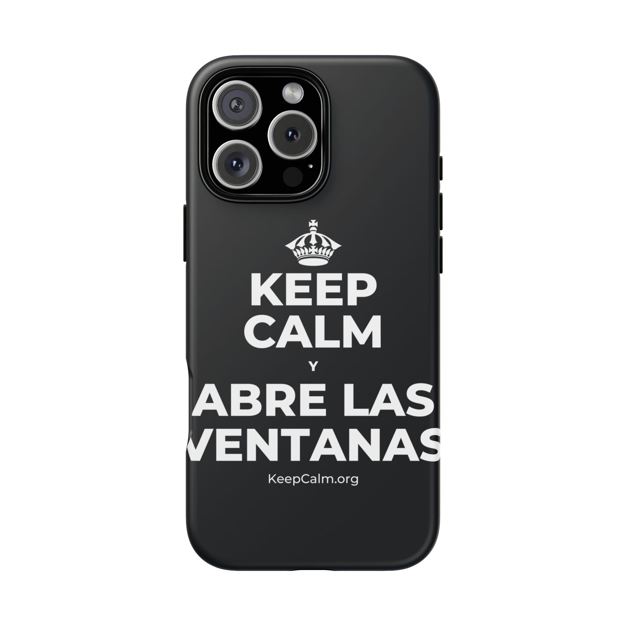 KEEP CALM Y ABRE LAS VENTANAS Phone Case (Dark)