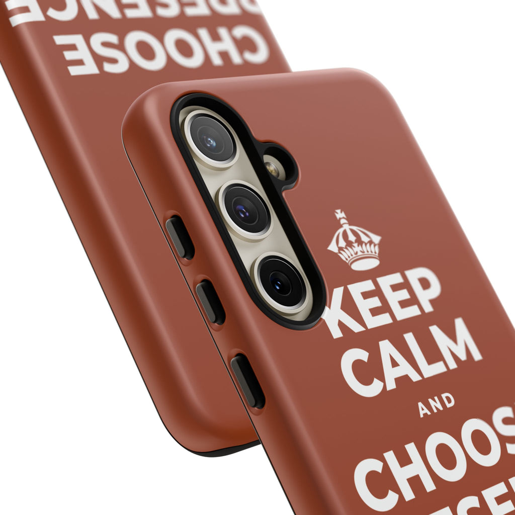 KEEP CALM AND CHOOSE PRESENCE OVER PRESENTS Phone Case