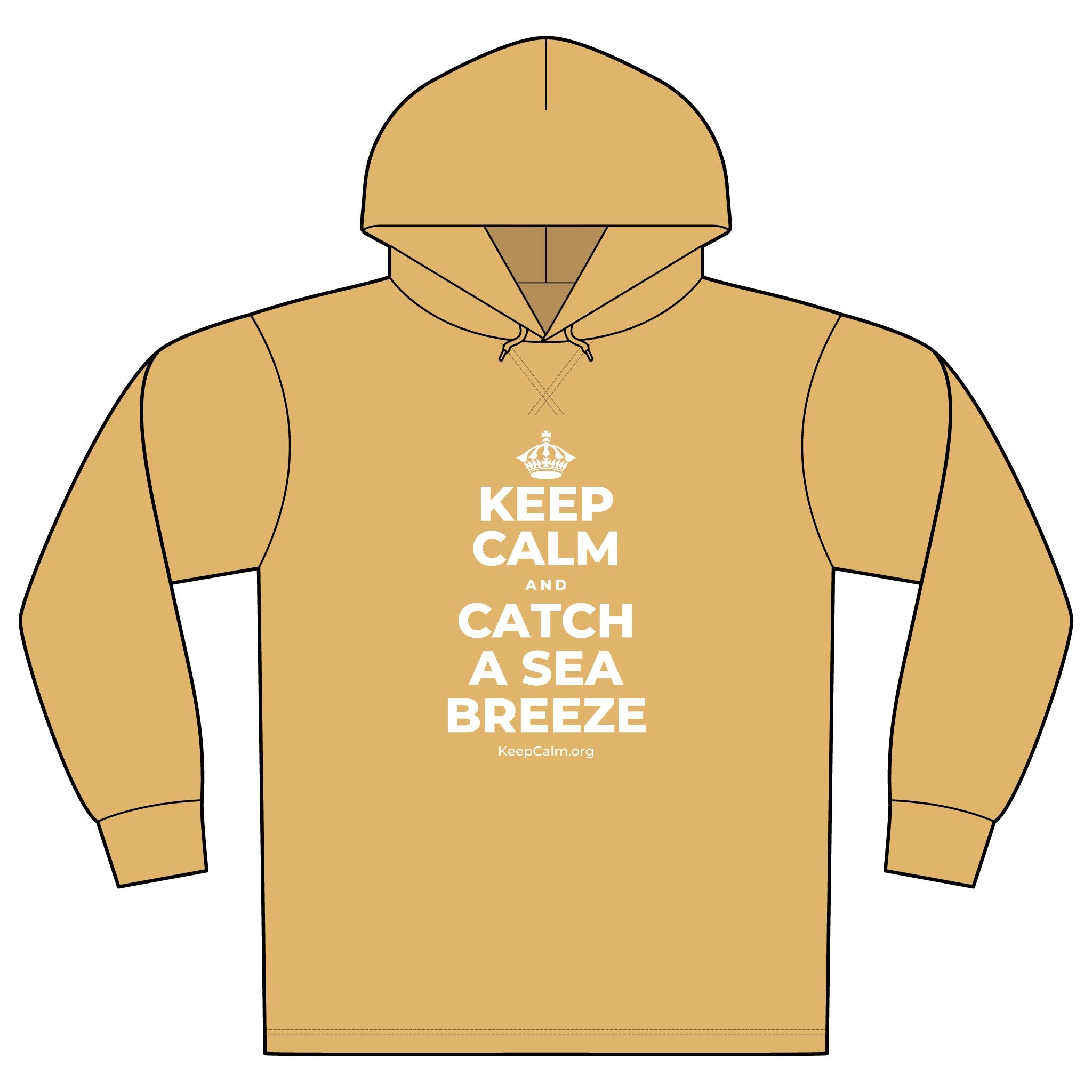 KEEP CALM AND CATCH A SEA BREEZE Organic Hoodie Tee