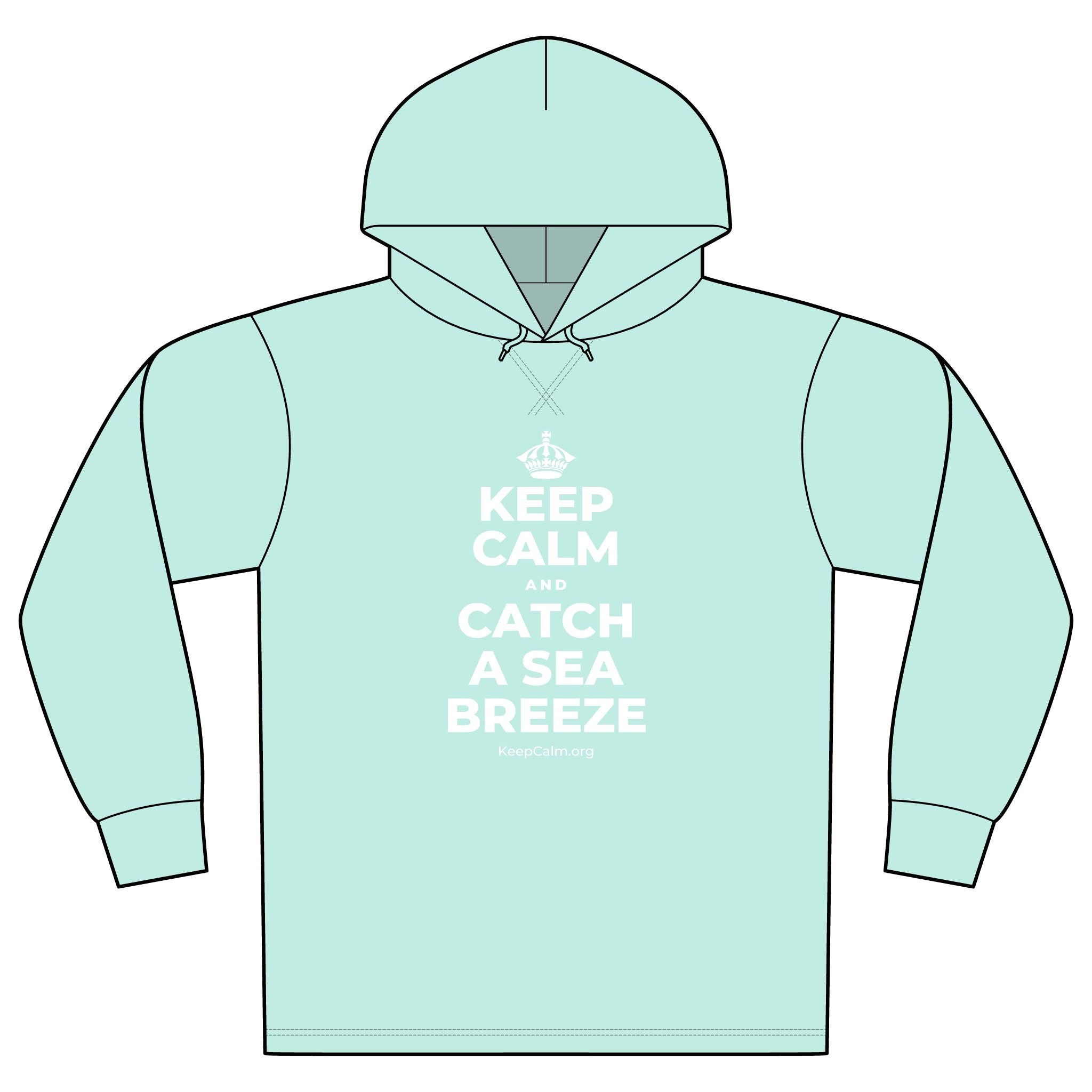 KEEP CALM AND CATCH A SEA BREEZE Organic Hoodie Tee