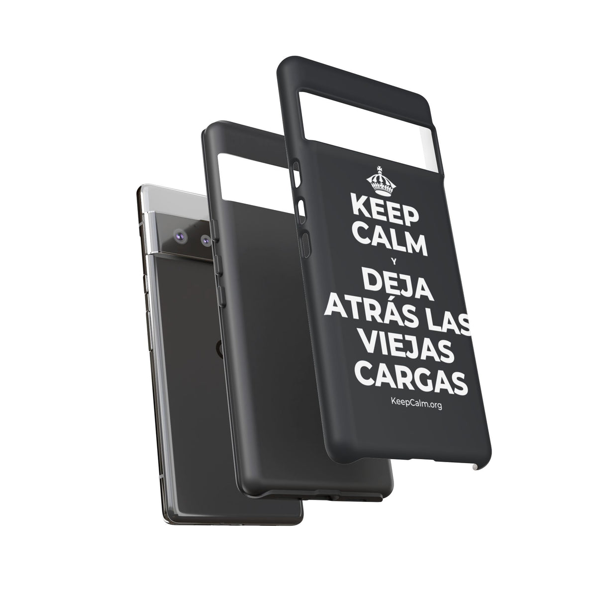 KEEP CALM Y DEJA ATRÁS LAS VIEJAS CARGAS Phone Case (Dark)