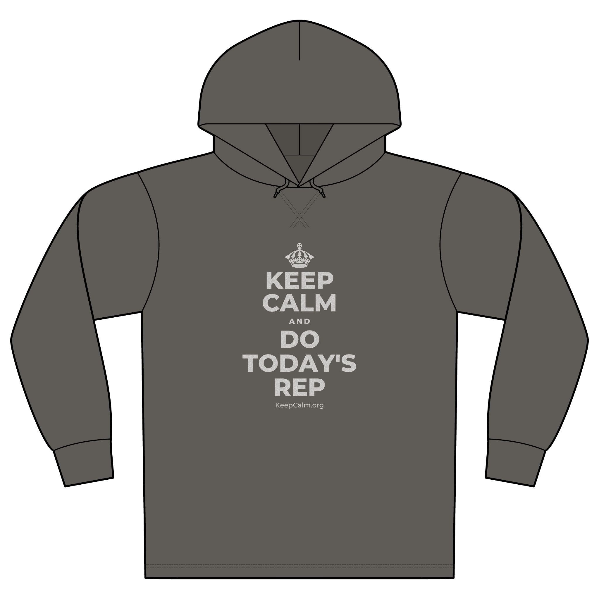 KEEP CALM AND DO TODAY'S REP Organic Hoodie Tee