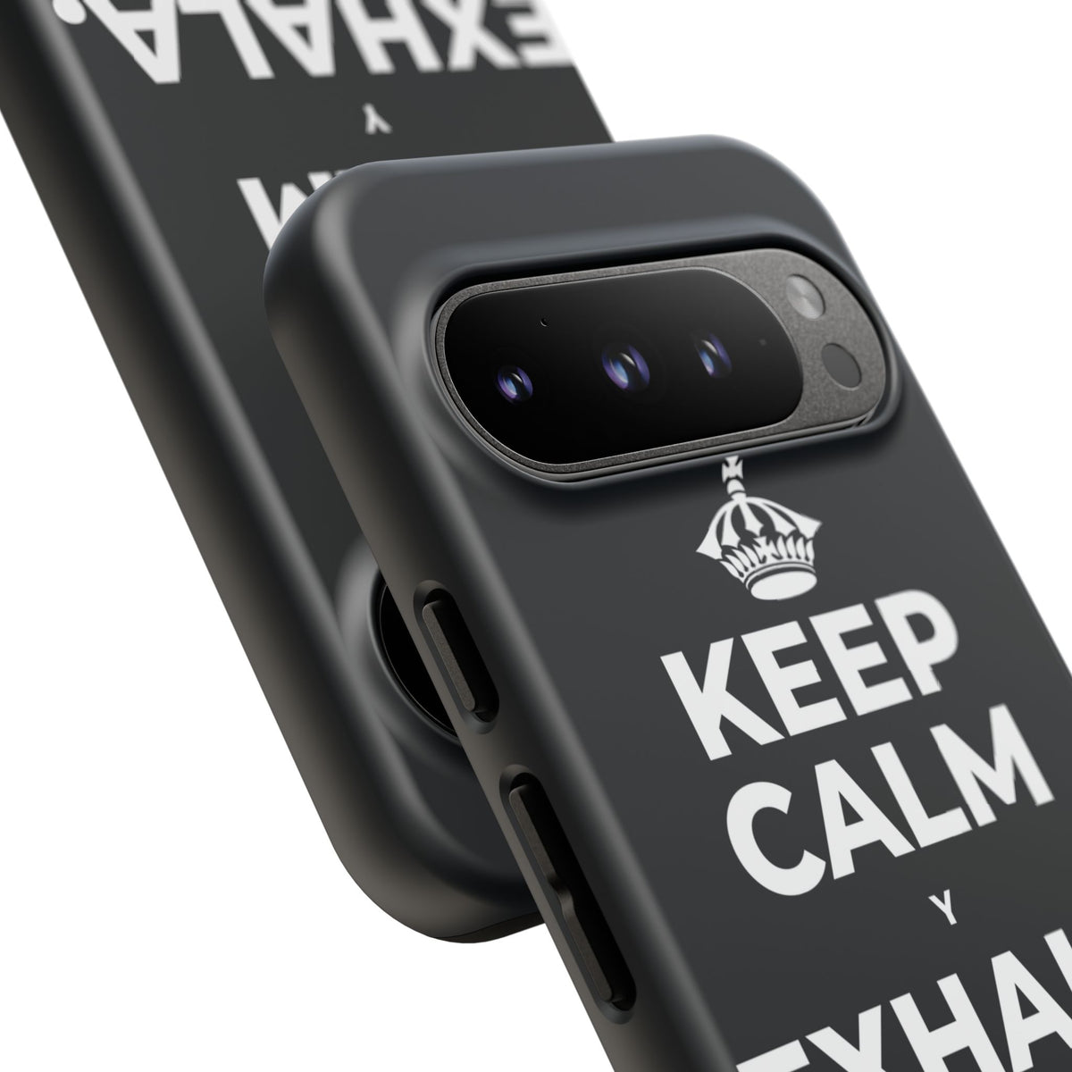 KEEP CALM Y EXHALA, ES VIERNES Phone Case (Dark)