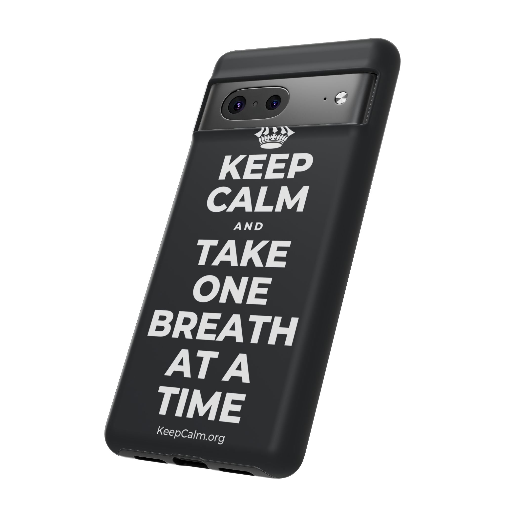 KEEP CALM AND TAKE ONE BREATH AT A TIME Phone Case (Dark)