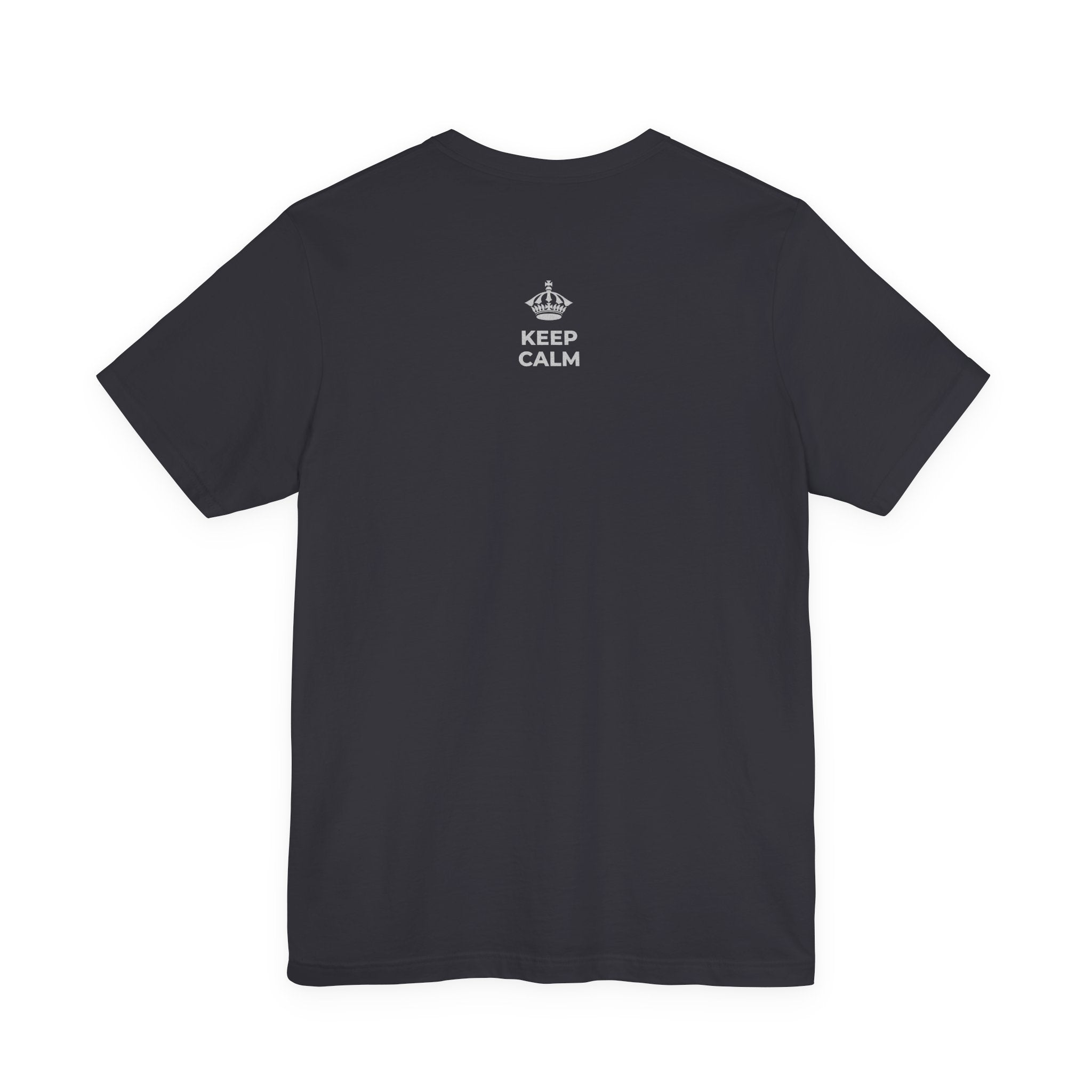 KEEP CALM AND SET IT DOWN T-Shirt (Baby Blue–Silver)