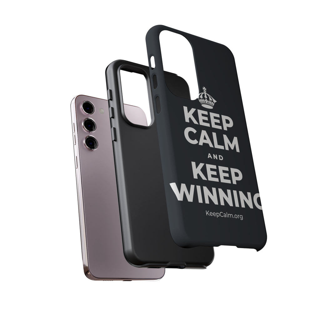 KEEP CALM AND KEEP WINNING Phone Case (Dark)