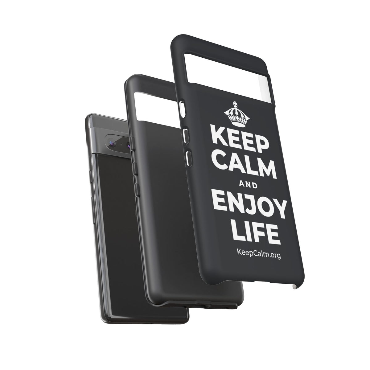 KEEP CALM AND ENJOY LIFE Phone Case (Dark)