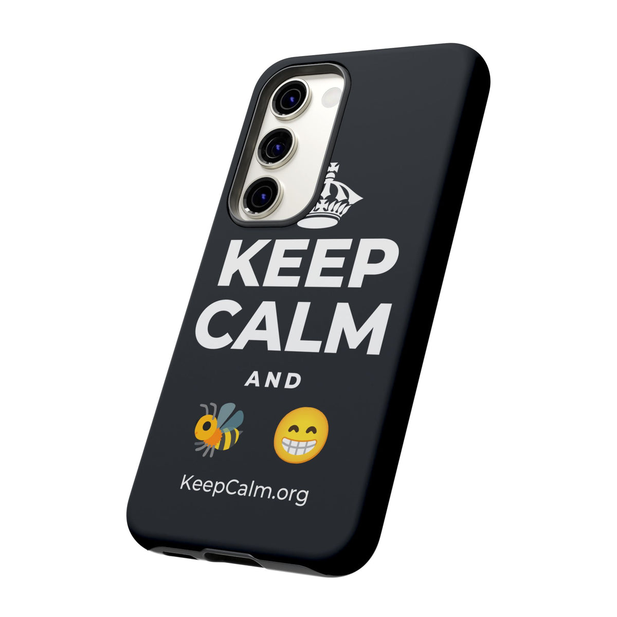 KEEP CALM AND BEE HAPPY Phone Case (Dark)