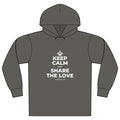 KEEP CALM AND SHARE THE LOVE Organic Hoodie Tee