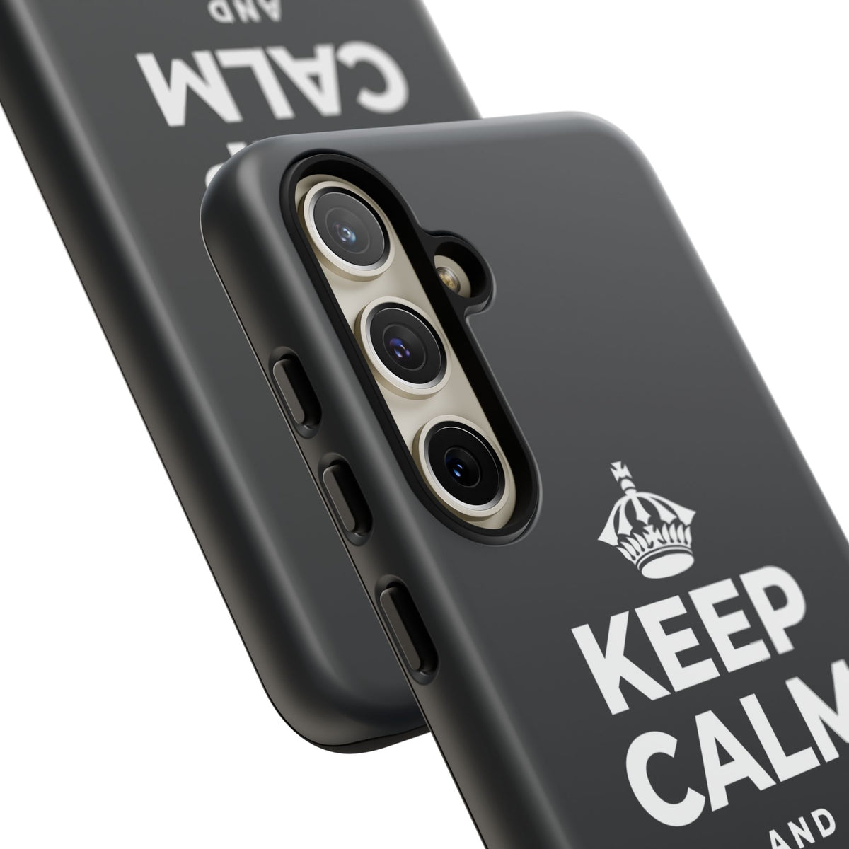 KEEP CALM AND BREATHE Phone Case (Dark)