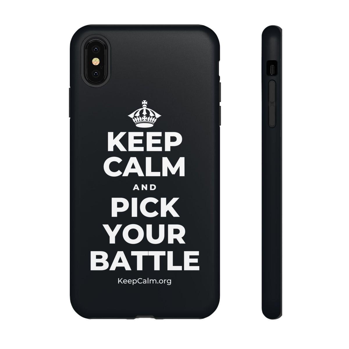 KEEP CALM AND PICK YOUR BATTLE Phone Case (Dark)