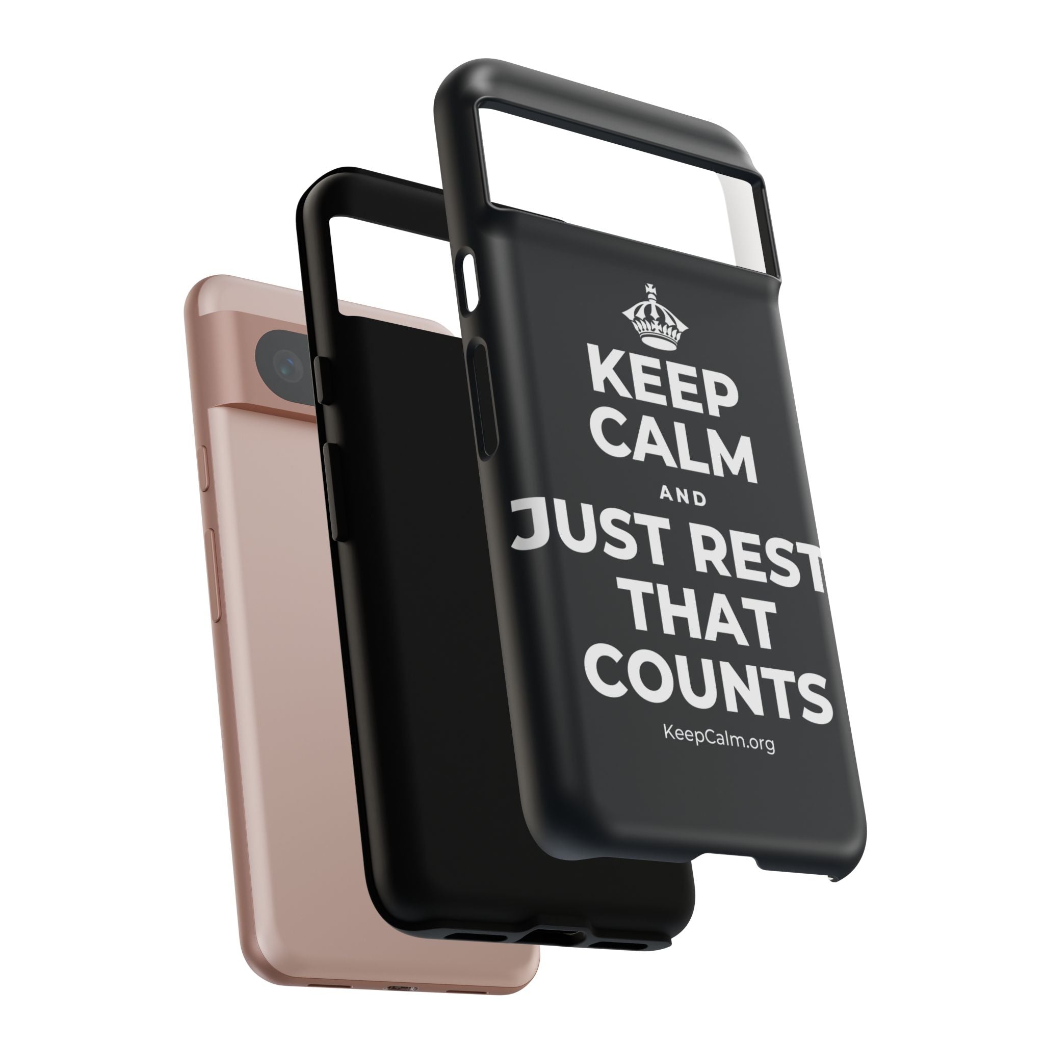 KEEP CALM AND JUST REST, THAT COUNTS Phone Case (Dark)