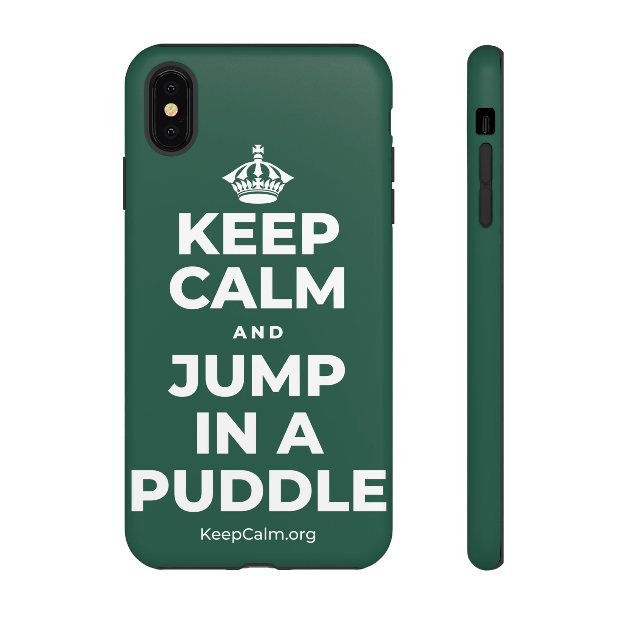 KEEP CALM AND JUMP IN A PUDDLE Phone Case