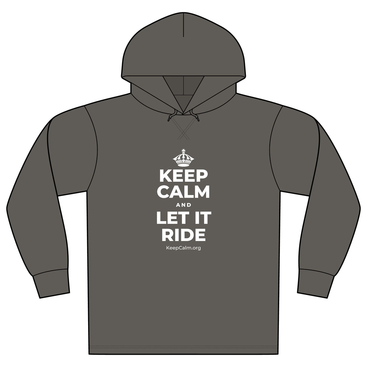 KEEP CALM AND LET IT RIDE Organic Hoodie Tee