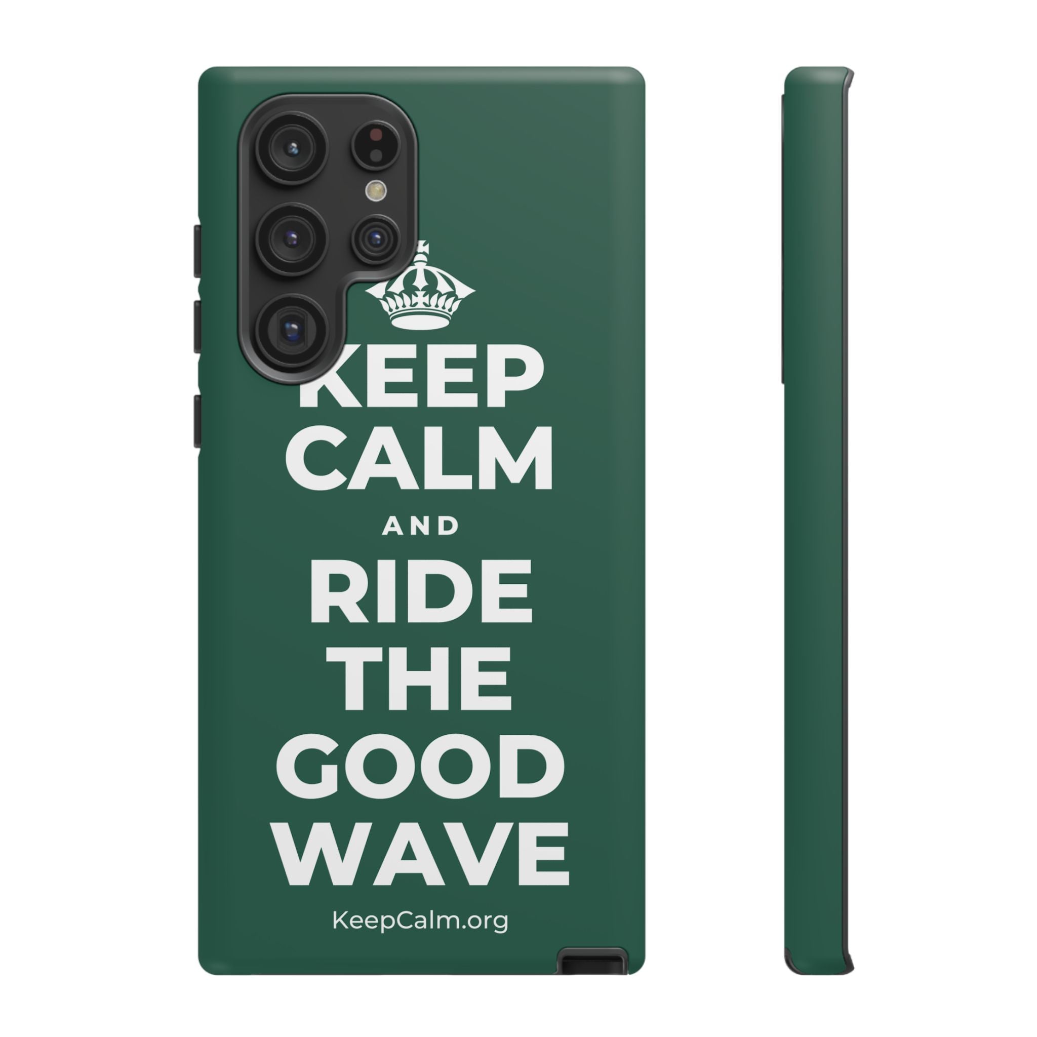 KEEP CALM AND RIDE THE GOOD WAVE Phone Case