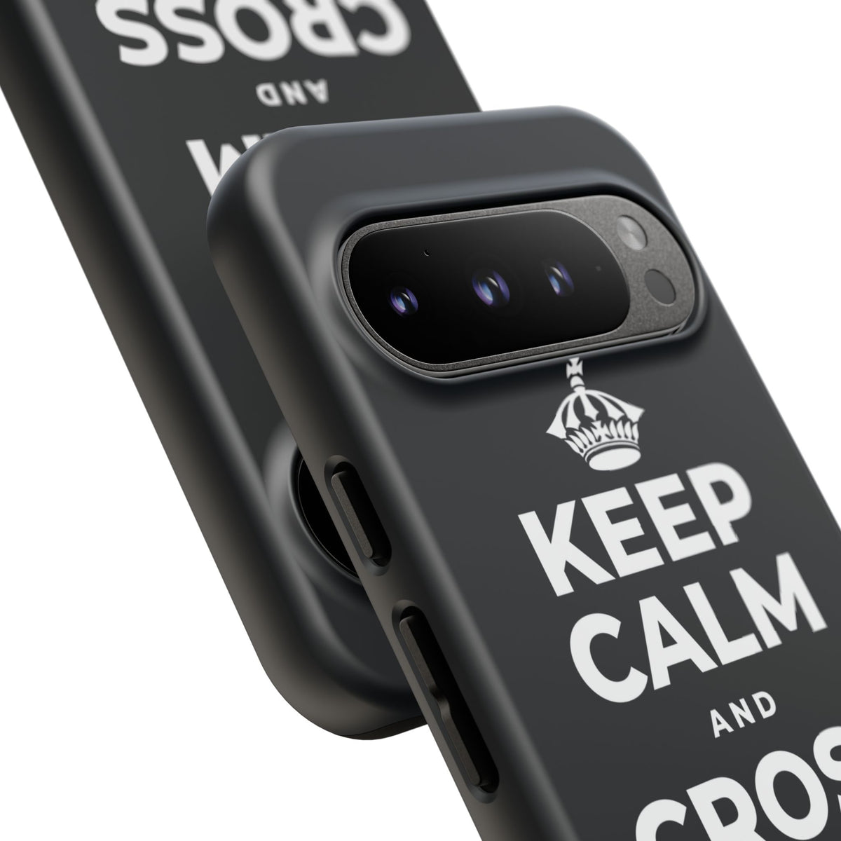 KEEP CALM AND CROSS THE MILES Phone Case (Dark)