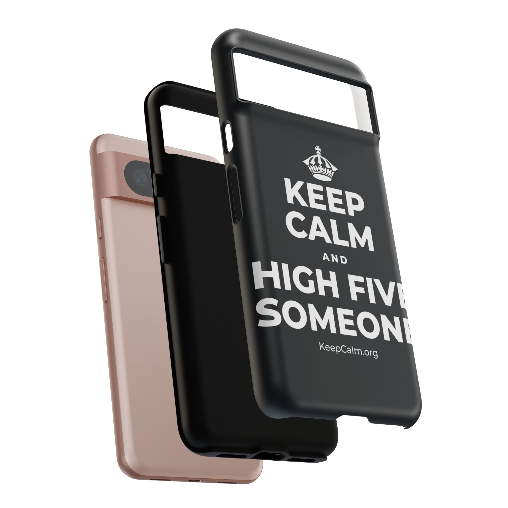 KEEP CALM AND HIGH FIVE SOMEONE Phone Case (Dark)