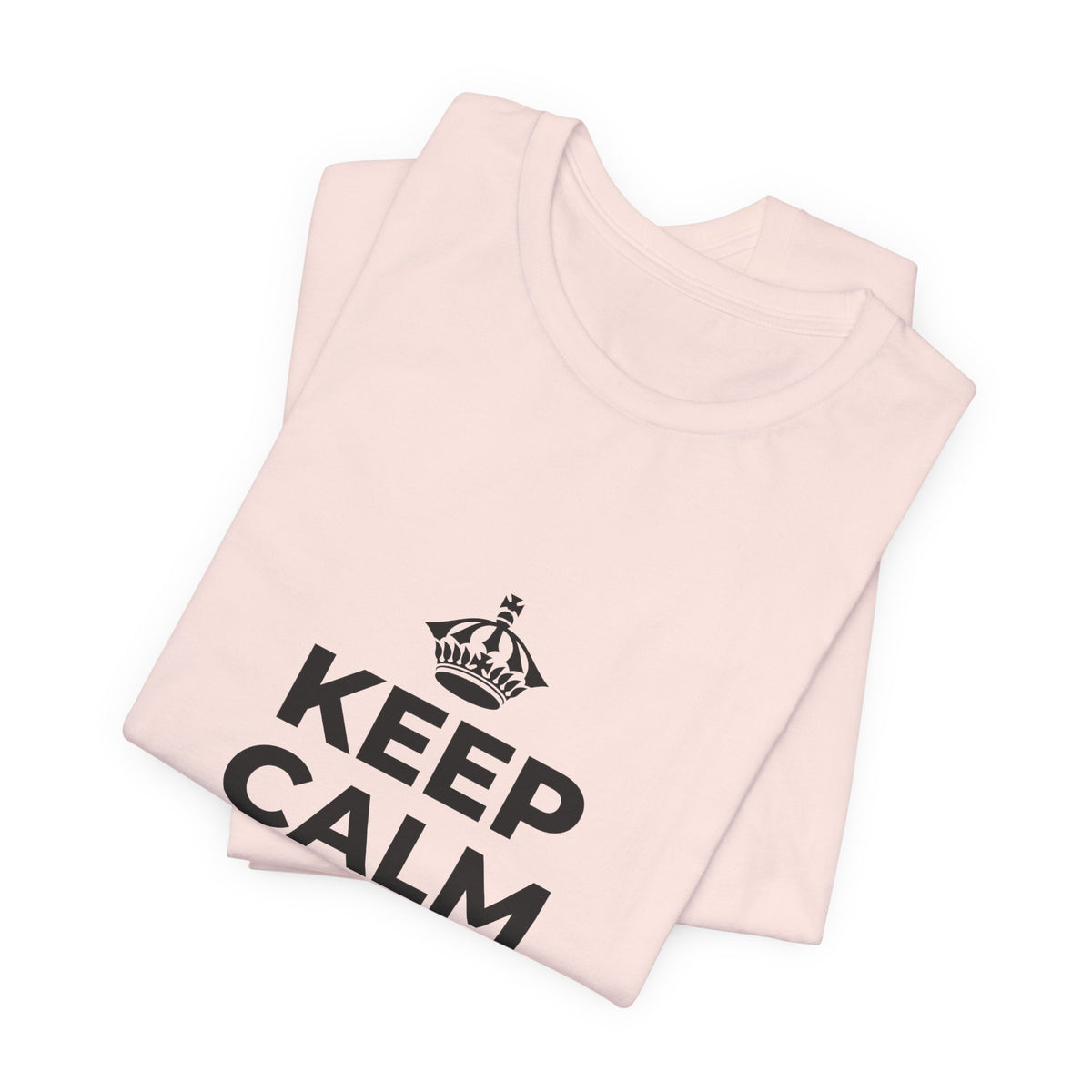 KEEP CALM AND BREATHE T-Shirt (Soft Cream–Heather Mauve)