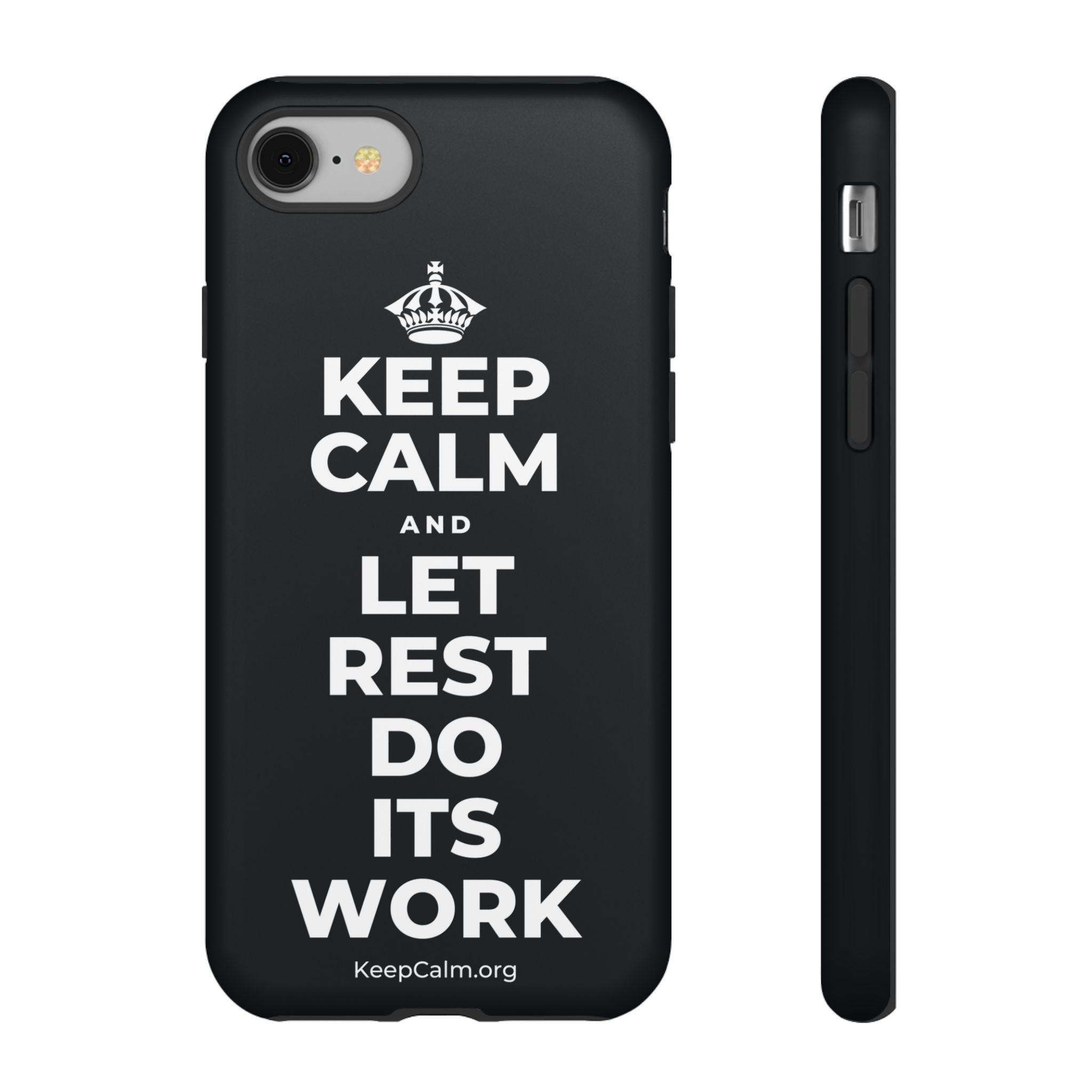 KEEP CALM AND LET REST DO ITS WORK Phone Case (Dark)