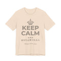 KEEP CALM AND あなたは愛される人 T-Shirt (Soft Cream–Heather Mauve)