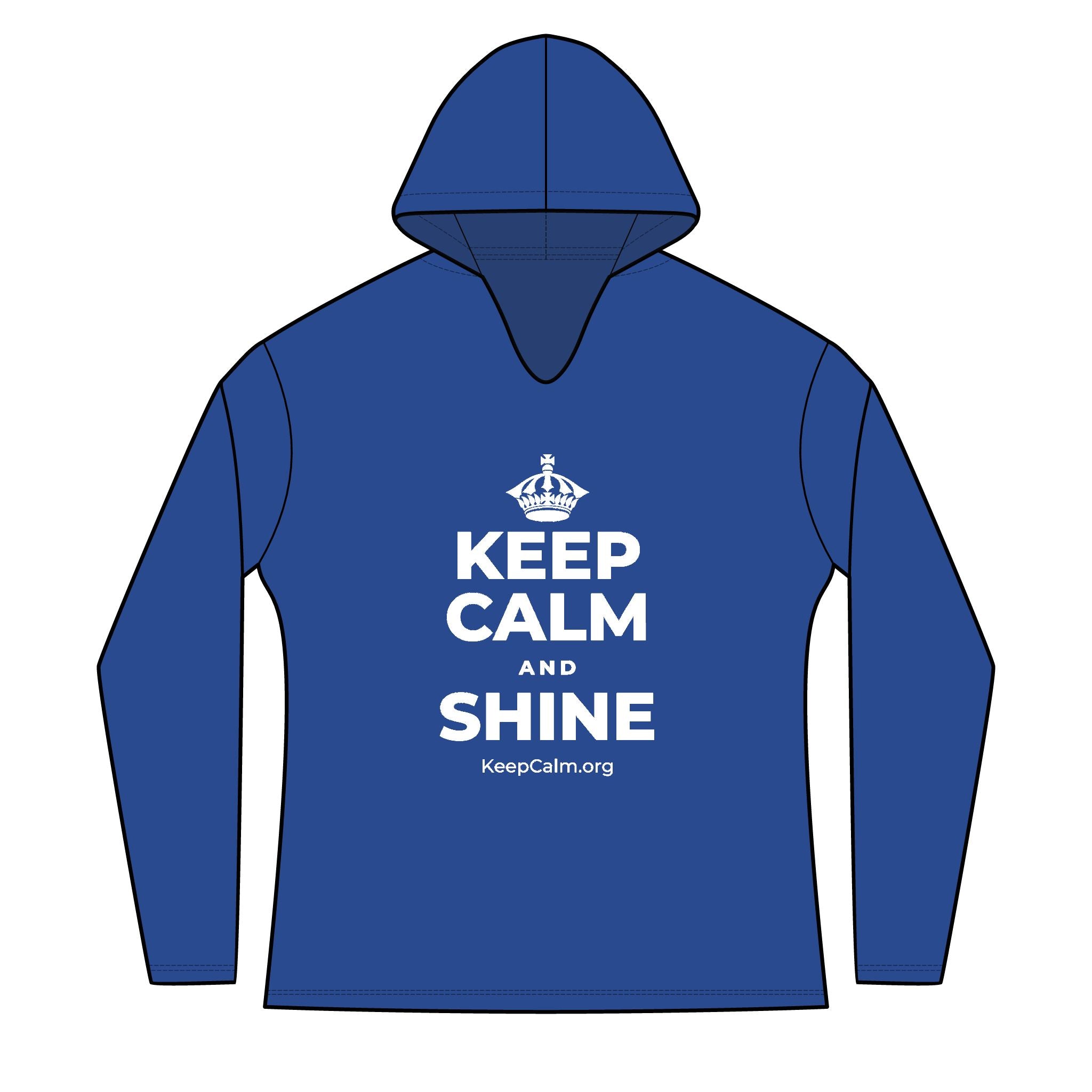 KEEP CALM AND SHINE Women's Long Sleeve Hoodie