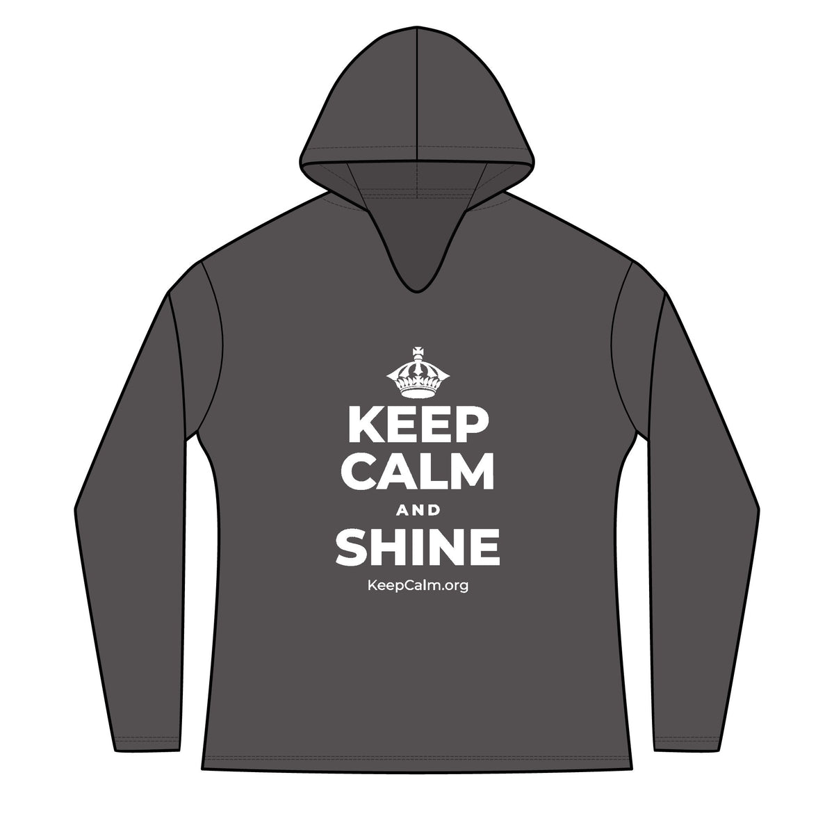 KEEP CALM AND SHINE Women's Long Sleeve Hoodie