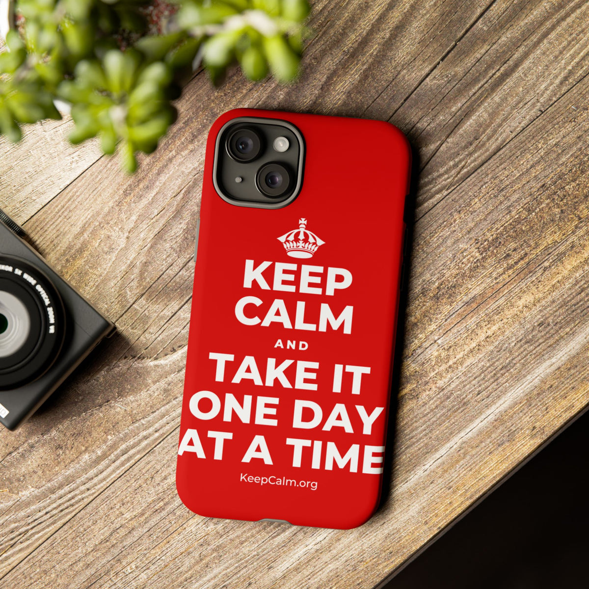 KEEP CALM AND TAKE IT ONE DAY AT A TIME Phone Case