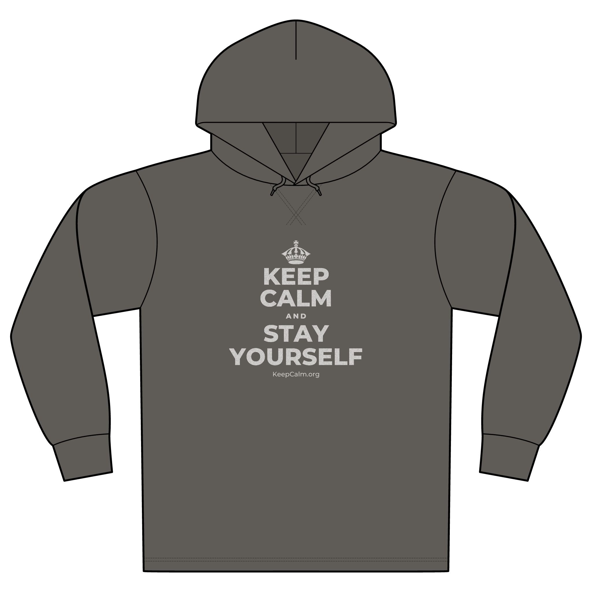 KEEP CALM AND STAY YOURSELF Organic Hoodie Tee