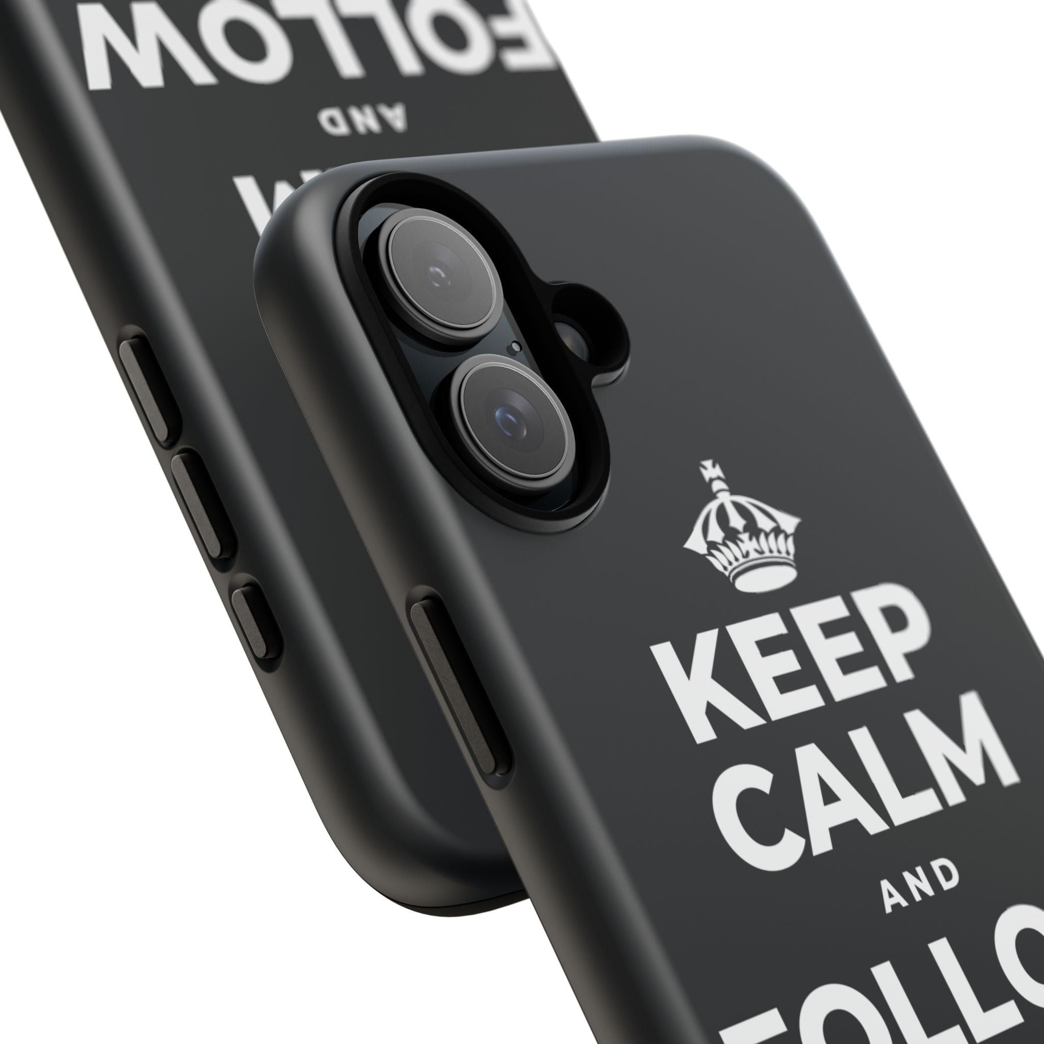 KEEP CALM AND FOLLOW YOUR HEART Phone Case (Dark)